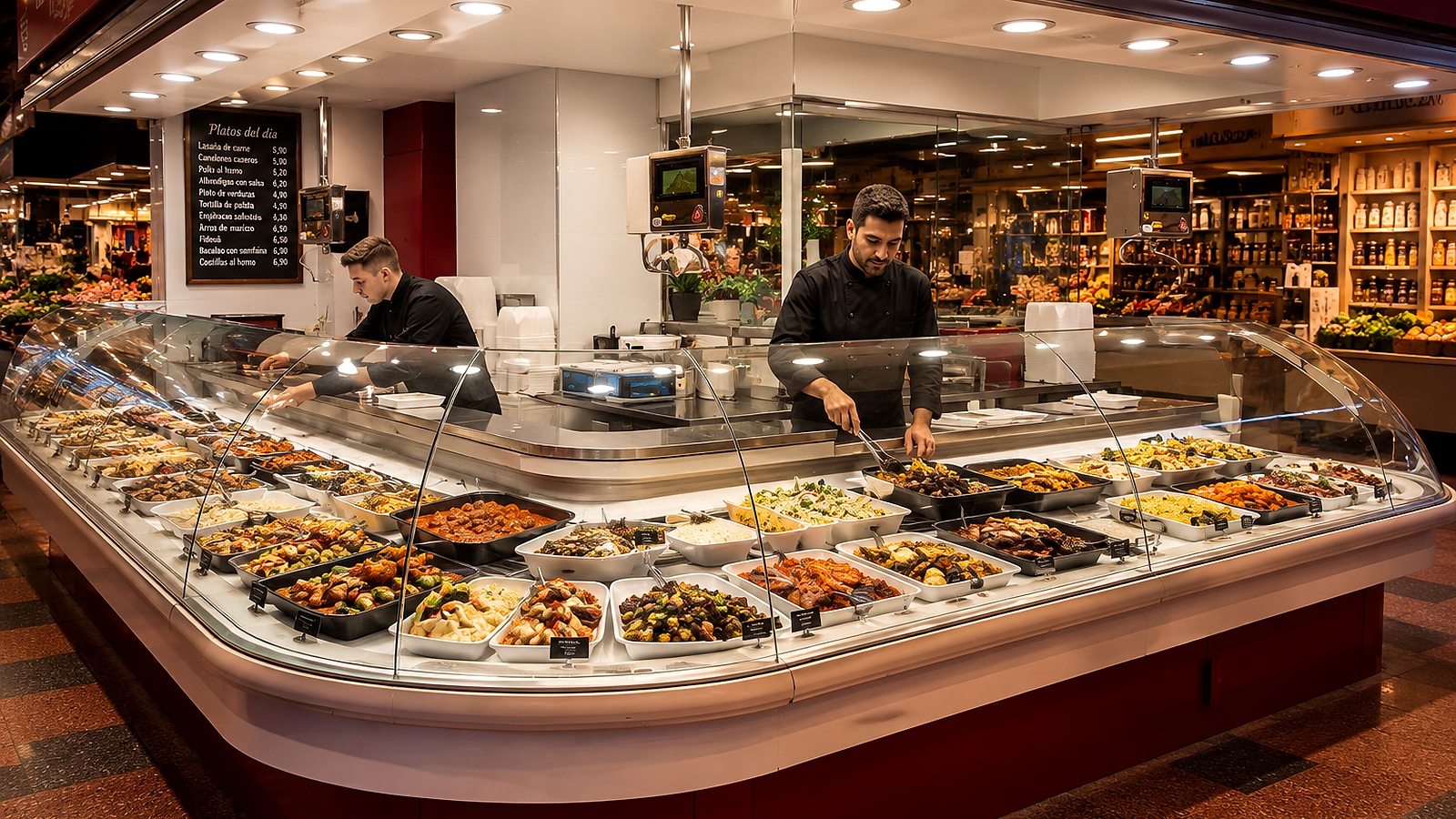Parada de Mercat a Taula en un mercado de Barcelona